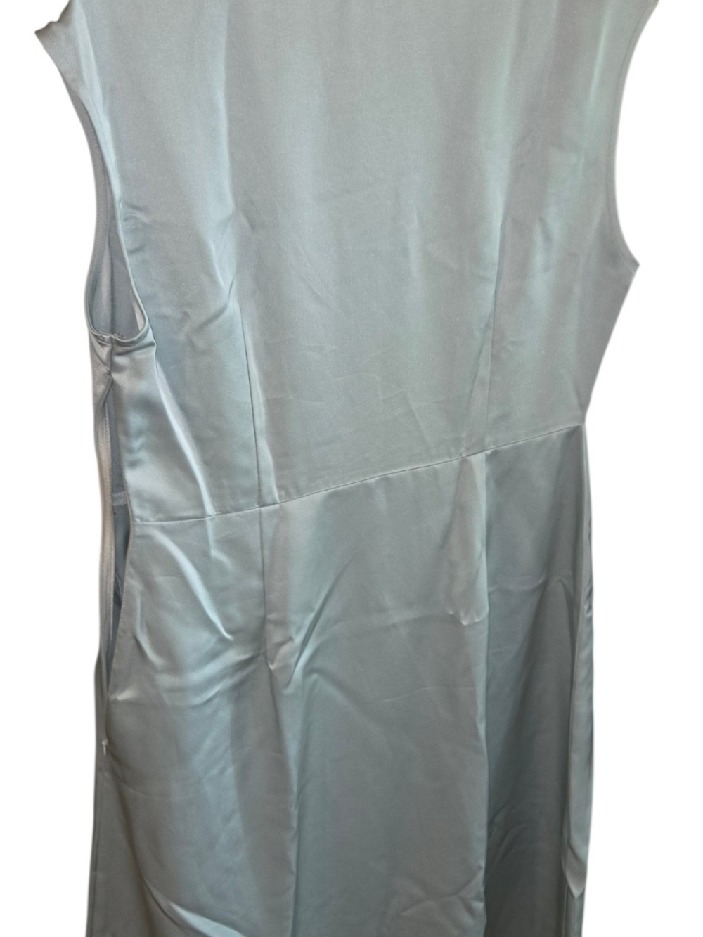 RIHOAS Sage Satin Cowl Neck Midi Dress with Side Slit - Picture 9 of 11